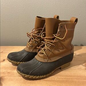 Brown LL Bean Duck Boots